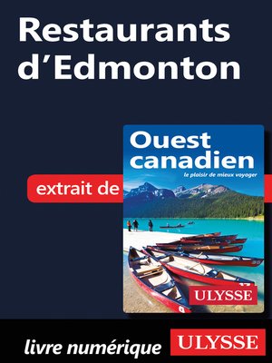 cover image of Restaurants d'Edmonton